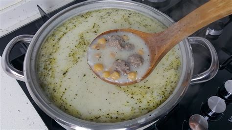 yarmali nohutlu yoğurt çorbası